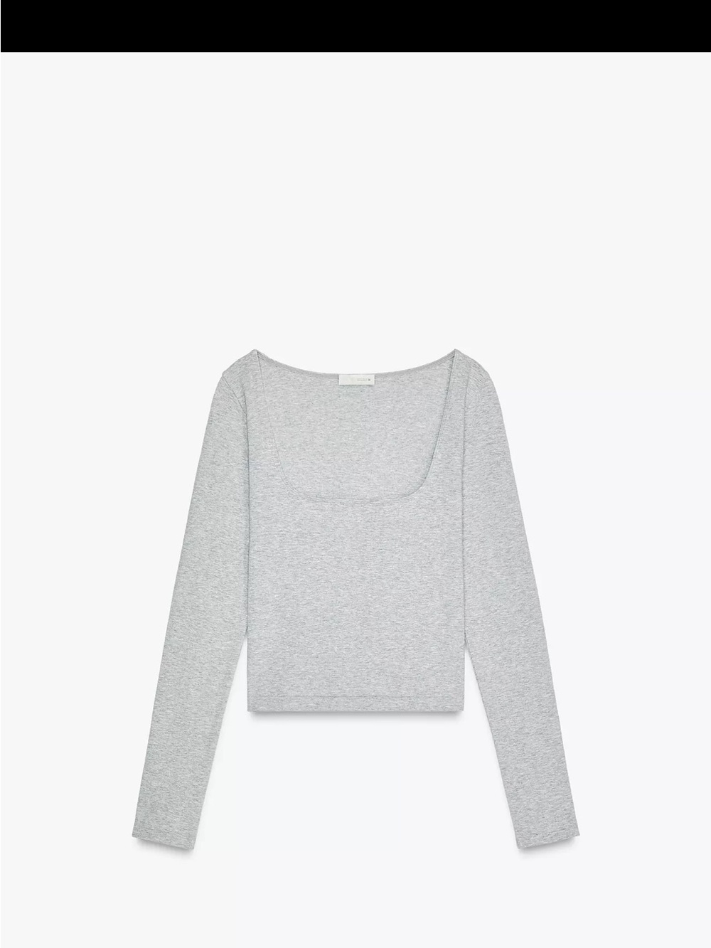 Zara seamless square neck top